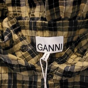 Ganni smocked top